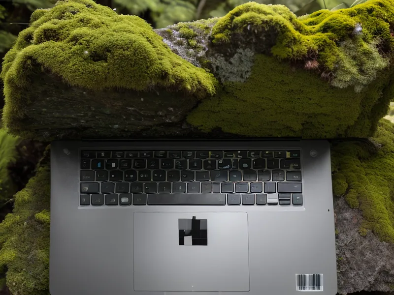Nahaufnahme der Bildbearbeitung eines Schwarzwald-Fotos am MacBook Pro