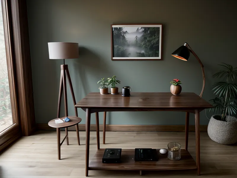 Checkliste für Immobilienfotografie neben Kamera-Equipment auf einem Holztisch, vorbereitet für den Fototermin
